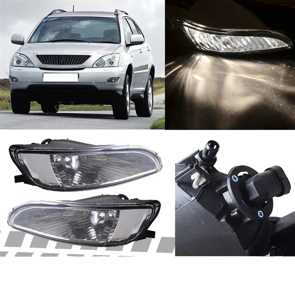 Frontlight Foglamp For Lexus RX300 RX330 RX350 2003-2008 Car Front Bumper Fog Light Lamp DRL Daytime Running Light