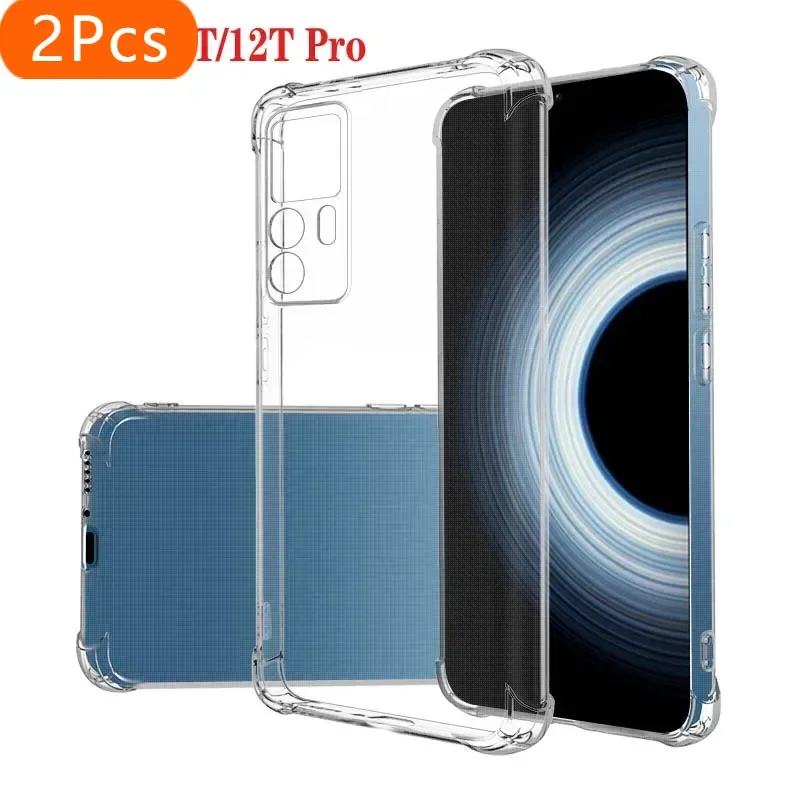 

2Pcs 1.5MM Thick Air-Bag Clear Case For Xiaomi Mi 12T Pro 5G Shockproof Transparent Cover Xiaomi 12 T 12t Pro