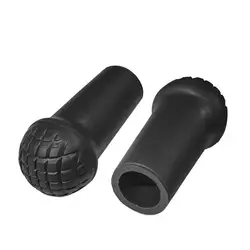 2Pcs Practical High Stability Long-Lasting Walking Stick Head Covers Walking Stick Replacement Tips Plug Caps Parts