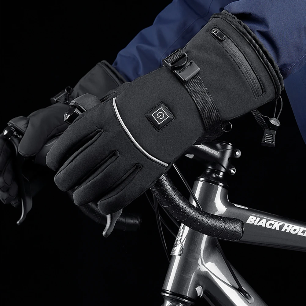 شاشة تعمل باللمس قفازات ساخنة تعمل بالبطارية قفازات تسخين كهربائي قفازات ساخنة دافئة مقاوم للماء 3 والعتاد درجة الحرارة للرجال والنساء #3