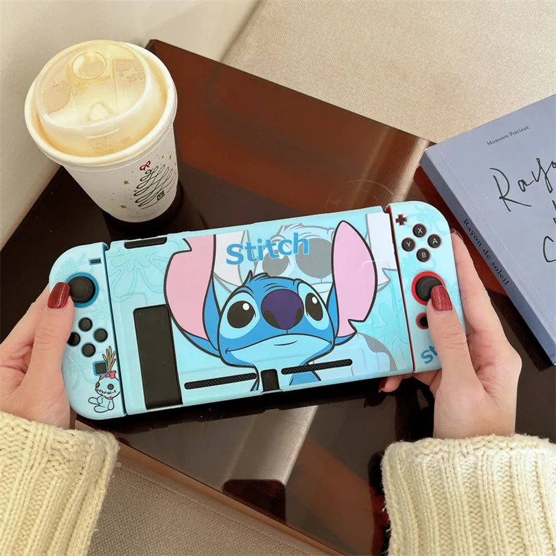 Cute Cartoon Soft Case Shell Protective For Switch Split Housing Box For Nintendo Switch Accessories NS Oled Console TPU Fundas