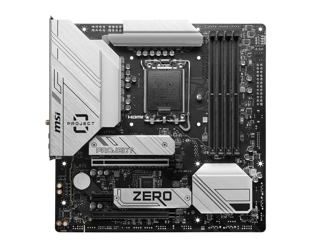 MSI B760 Motherboard B760M PRO JECT ZERO Motherboard LGA 1700 support 14900F 14700 13900 12900 12700 12400 cpu DDR5 256GB M.2