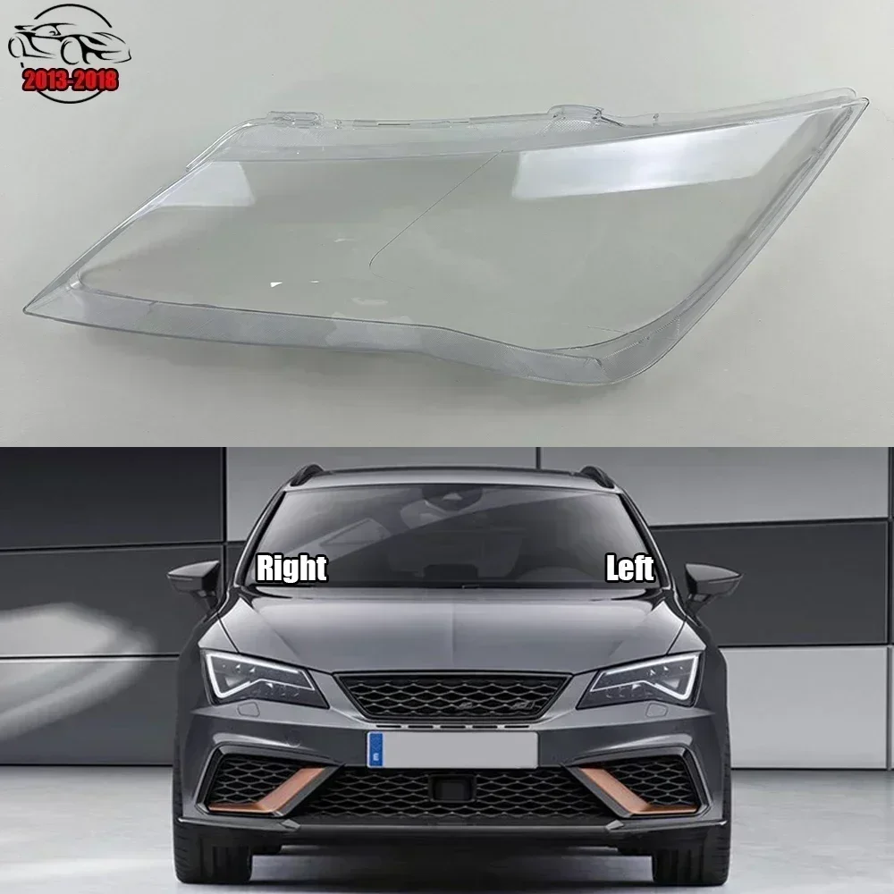 

Для Seat Leon 2013-2018 автомобильные аксессуары, крышка фары, корпус фары, прозрачный абажур, линза из плексигласа