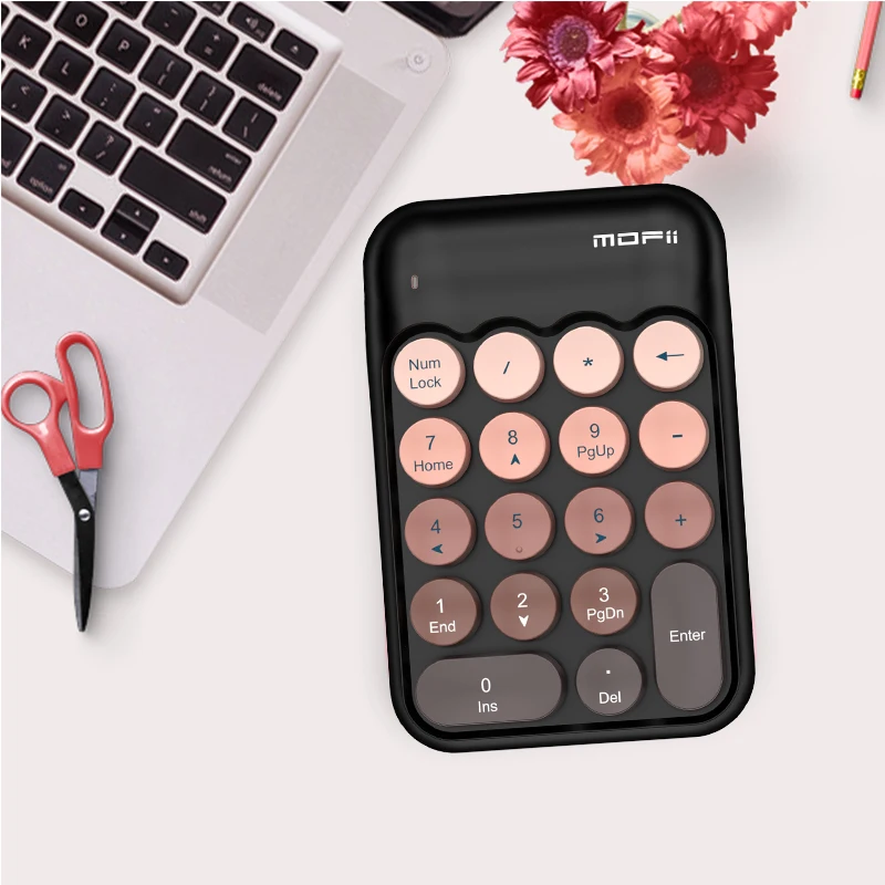 Verbeterd draadloos toetsenbord 2.4G numeriek toetsenblok - toetsenbord van volledige grootte met numeriek toetsenbord voor Windows Mac Linux