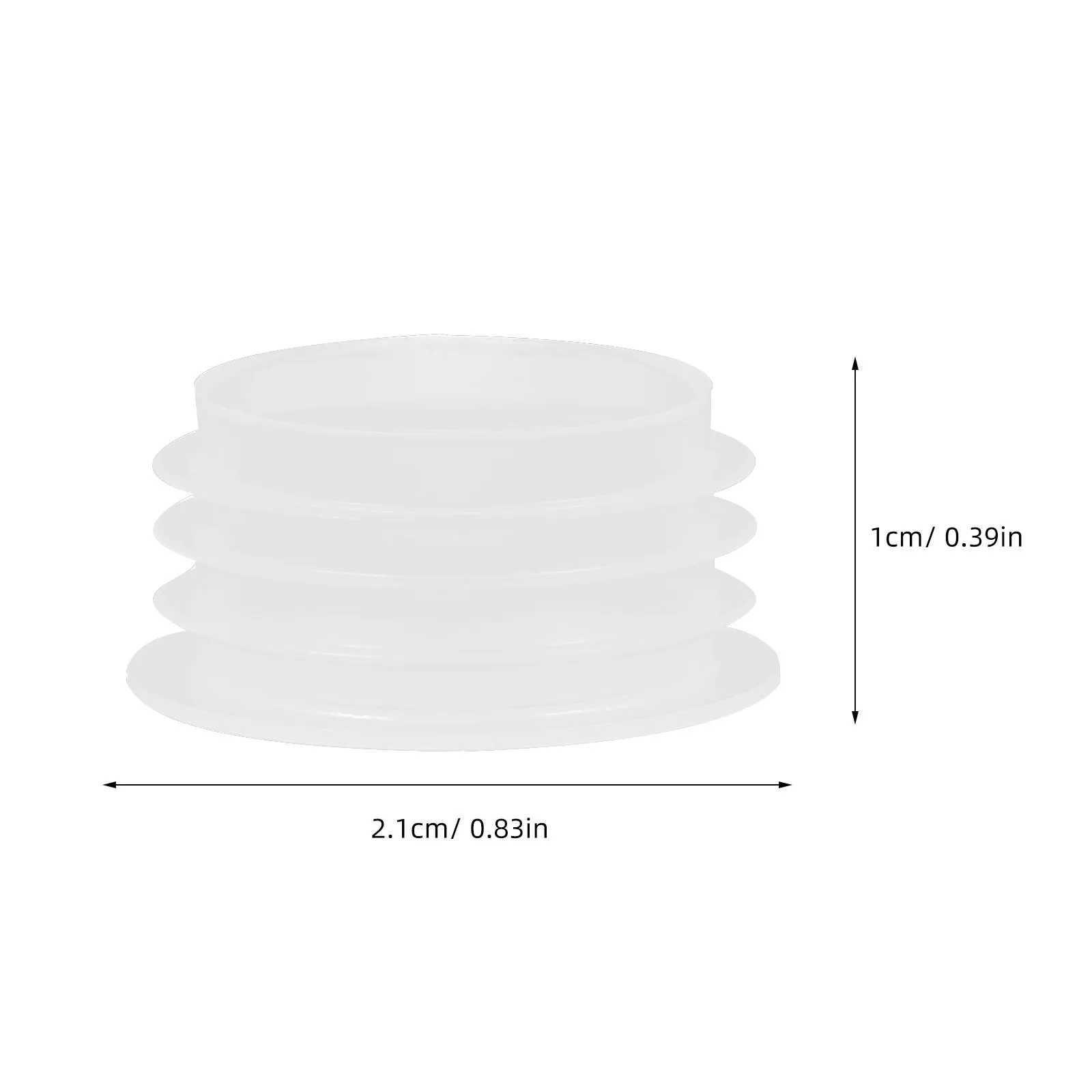 100Pcs Bottle Stoppers Transparent Pe Replacement Hole Plugs End Caps for Salt and Pepper Shakers Laboratory Bottles Tubing