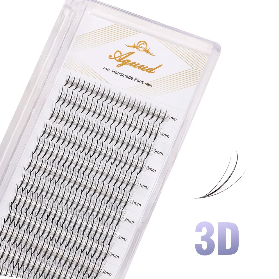 AGUUD Wispy Vorgefertigte Russische Volumen-Wimpernfächer 3D/5D/7D/9D Fairy Spikes Falsche Wimpernverlängerung Make-up – Detail 14