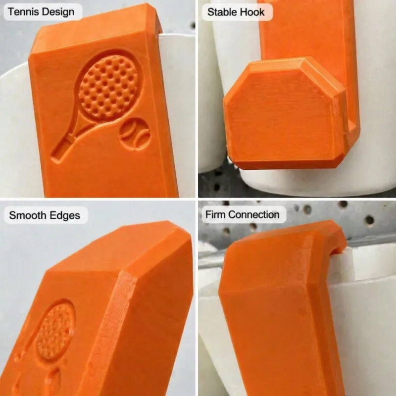 Tennis Fence Hooks Heavy Duty Sports Court Fence Hangers for Bags Water Bottles Rackets Outdoor Portable Accessories