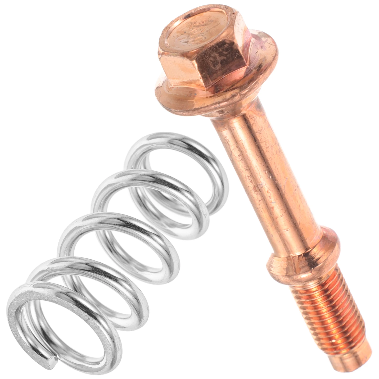 

Universal Car Bolts With Springs Repair Kit For Muffler Catalytic Converter Durable Stable Hardware Kit Exhaust Flange Parts
