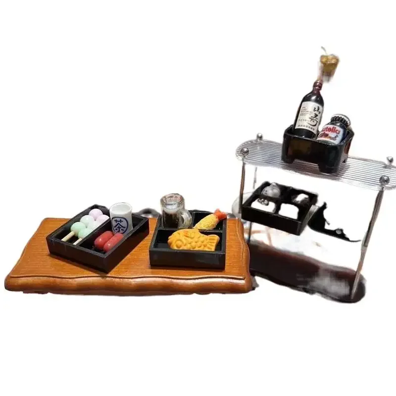 Dollhouse Japanese Cuisine Food 5-Piece Set Miniatures Model Kitchen Accessories Kids Pretend Play Toys Ornament Model Set Gifts