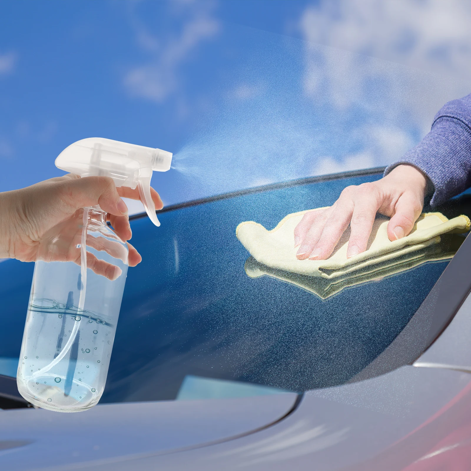 

2pcs Durable Spray Bottles Water Containers for Alcohol Plant Watering Plastic Sprayers Cleaning Products