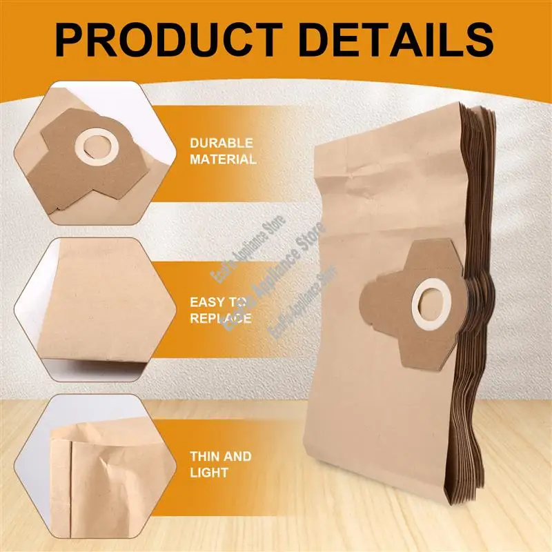 A73M-Kompatibel dengan Oushen Pembersih Vakum Kantong Kertas Kantong Debu Aksesori Kantong Sampah