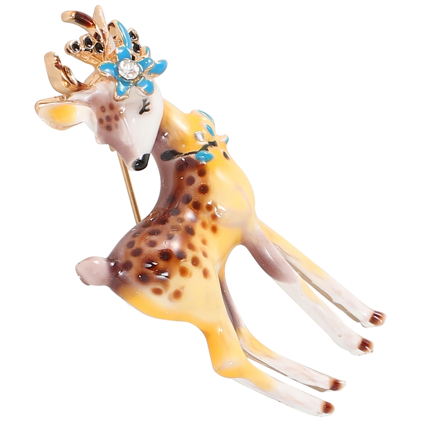 سبيكة الغزلان بروش دبوس رائعتين الحيوان الكرتون دبابيس للنساء حقائب الظهر الجمالية لطيف دبابيس المدمجة الغزلان بروش