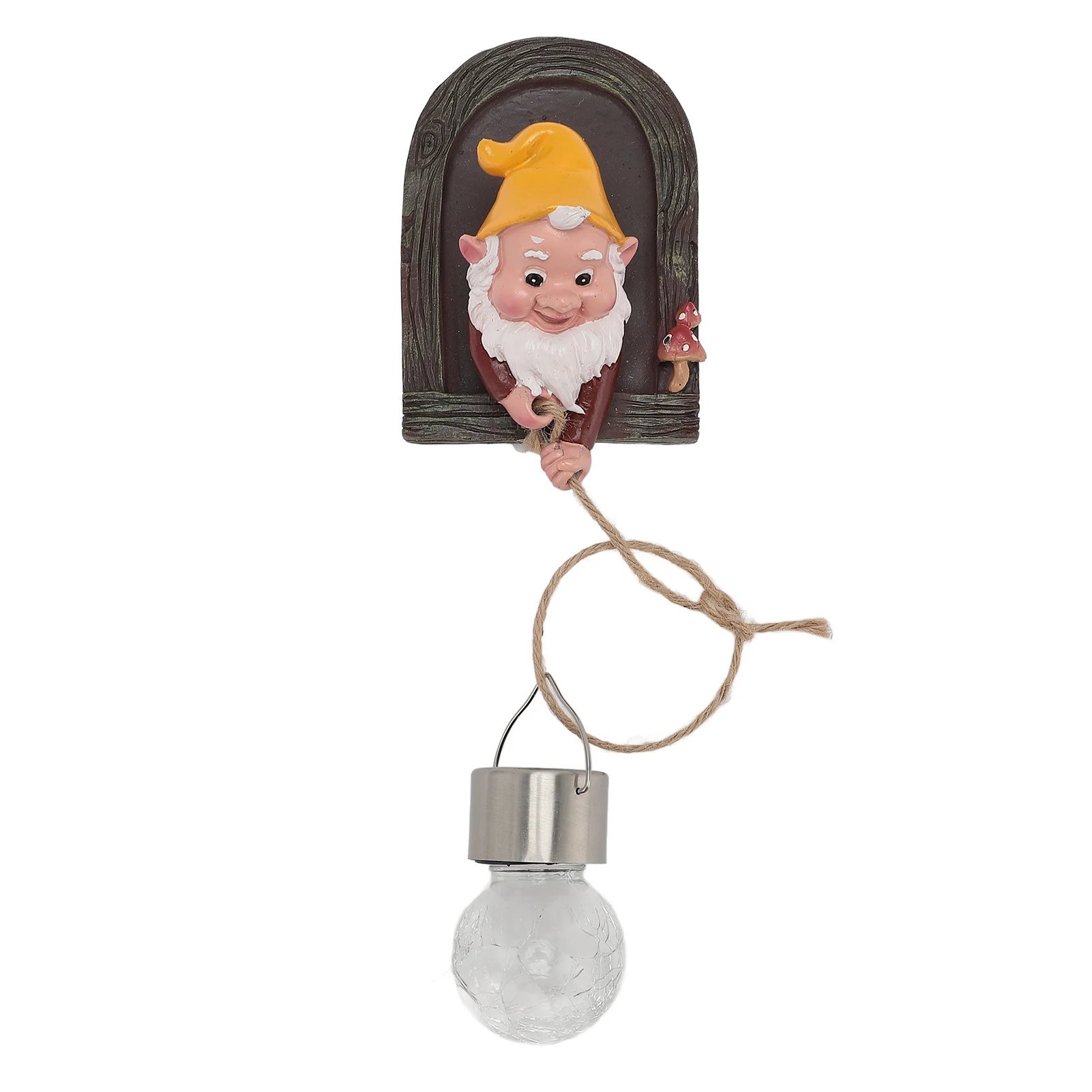 

Garden Gnome Statue with Solar Light Tree Hugger Garden Figurine Decoration for Outdoor Yard Patio