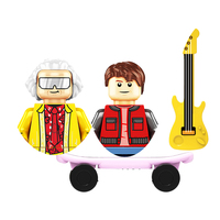 Back To The Future Blocks Bricks Maty Mcfly For Toys Doctor Brown Gifts South Park Action Figures Building Blocks For Children