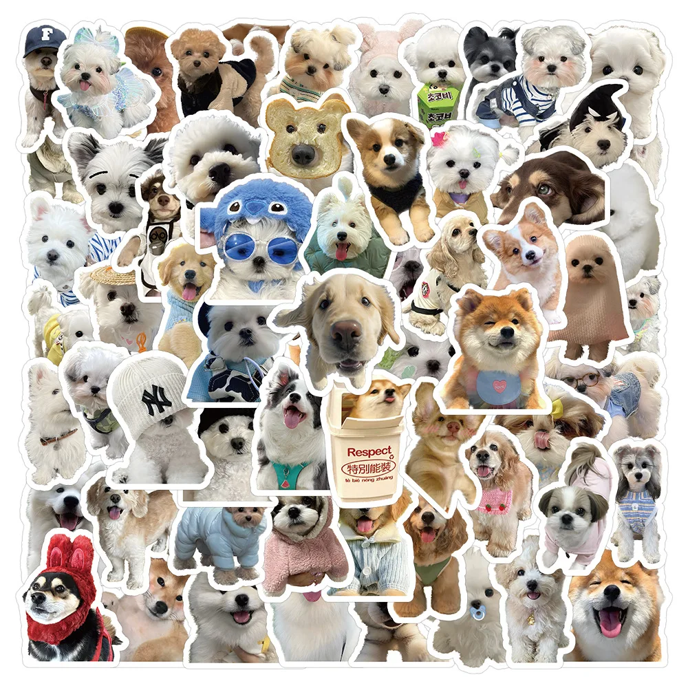 200Pcs Pet Dog Cat Holiday Party Sticker Mobile Phone Cup Laptop Skateboard Cute Pet Sticker Toys