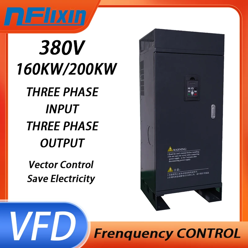 VFD 160KW -200KW 380V 3 phase INPUT output Frequency Converter/Adjustable Speed Drive /Frequency Inverter