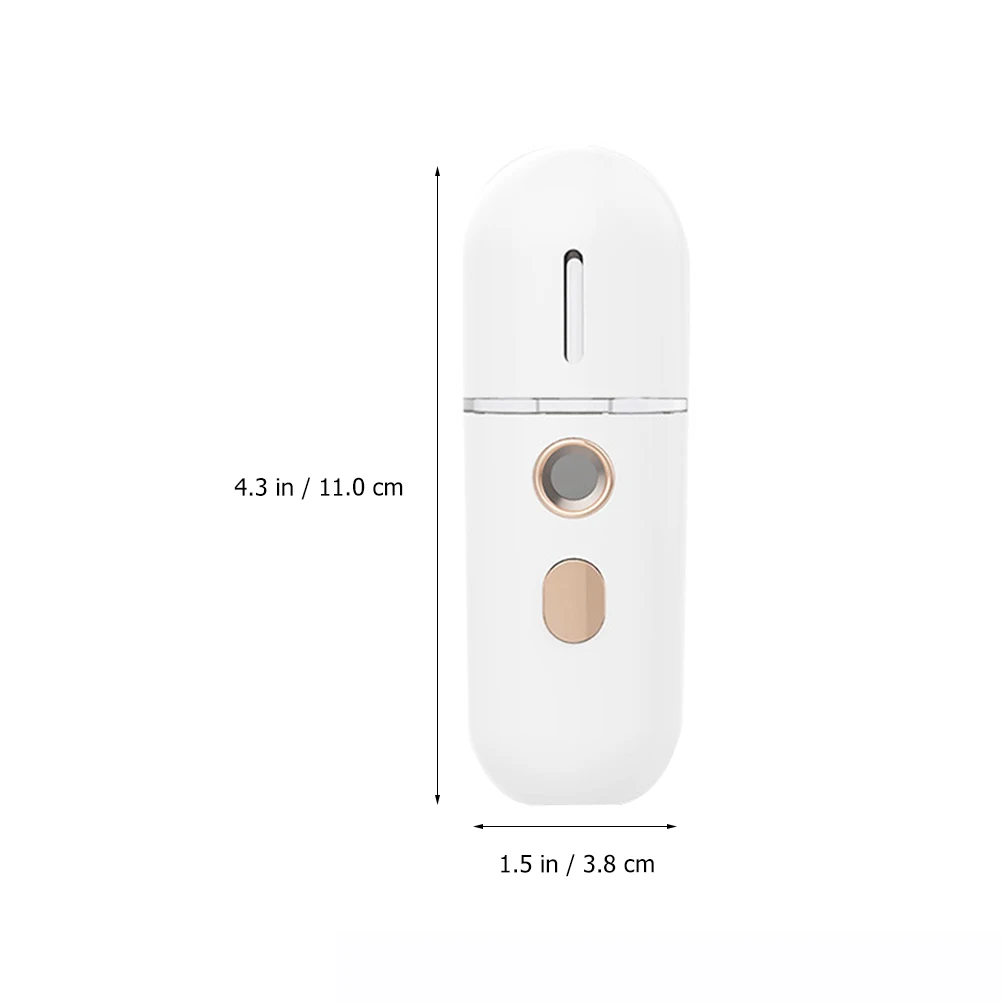 

H held Beauty Instrument Nano Mist Sprayer 12ml Water Tank Facial Steamer Moisturizing Skin Hydrator Portable Mini USB