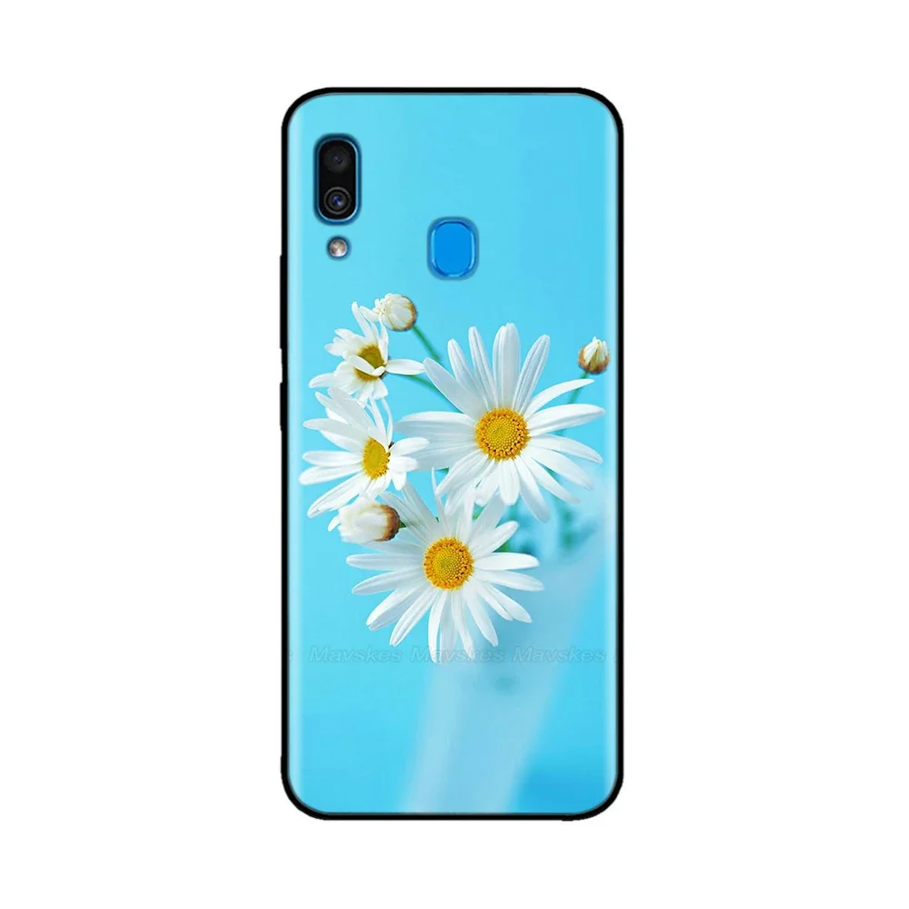 For Samsung A40 Phone Case Lovely Marble Flower Silicone Cover For Samsung Galaxy A40 A 40 GalaxyA40 A405 SM-A405F A405F Funda