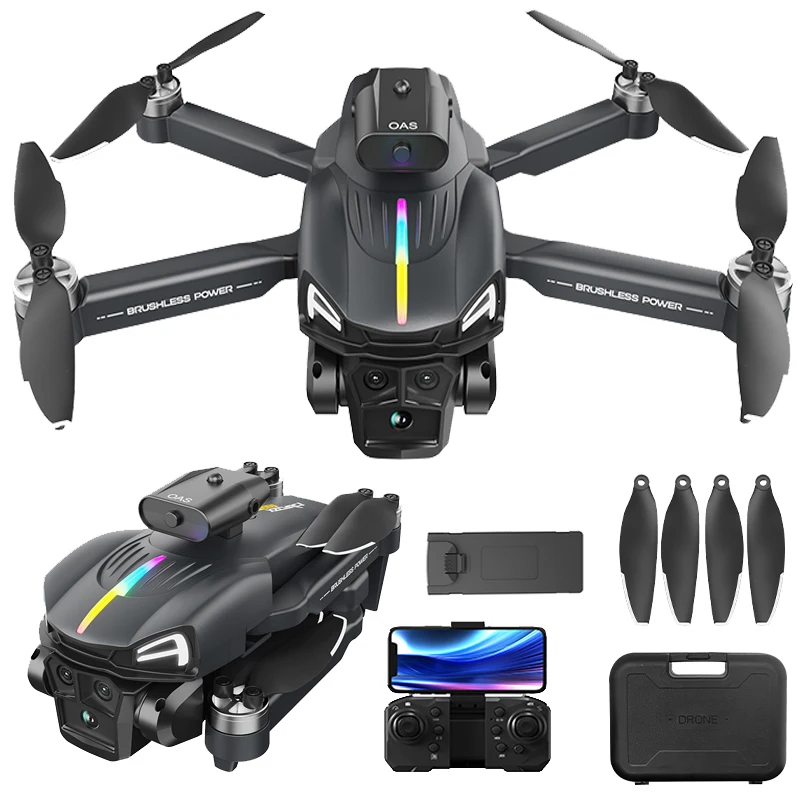 

Mini Drone Professional with 4k Camera Quadcopter RC Helicopter 8K FPV Dron Obstacle Avoidance Aerial Aircraft UAV Toys C15 Pro