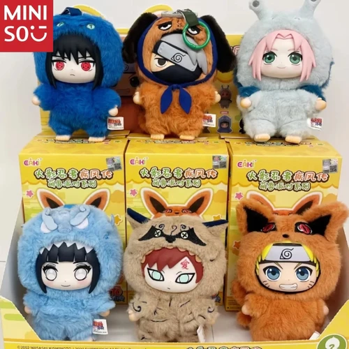 Imagen 2 del producto MINISO Naruto caja ciega Shippuden fiesta serie peluche adorno hecho a mano juguete colección regalo personaje animado cara muñeca