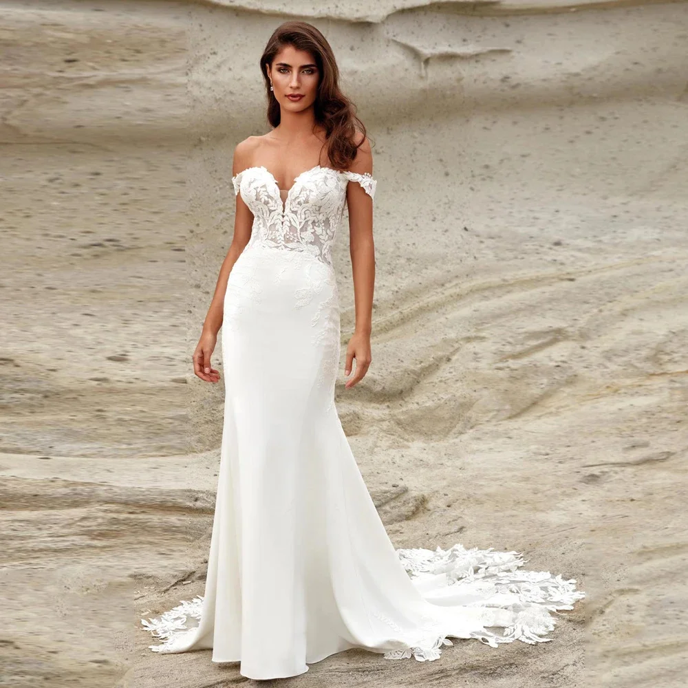 

Wedding Dress Bride Dresses Bride Gowns Strapless Sweetheart Appliques Mermaid Bridal Gown Elegant Formal Bridal Dress for Party