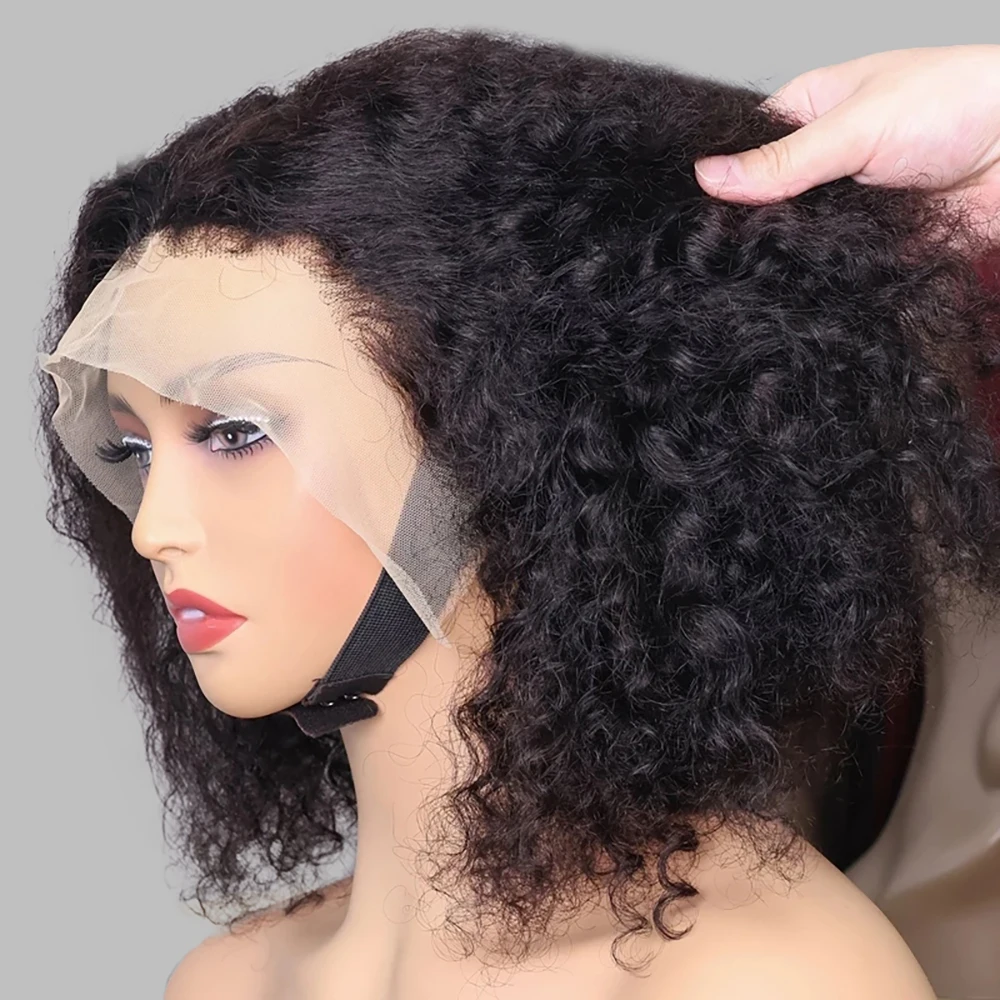 Perruques Bob Courtes 250% Densité 13x6 13x4 Hd Dentelle Frontale Perruques Vague Profonde Dentelle Avant Perruque De Cheveux Humains Court Bob 7x5 Sans Colle Perruques Bouclés Perruque De Cheveux