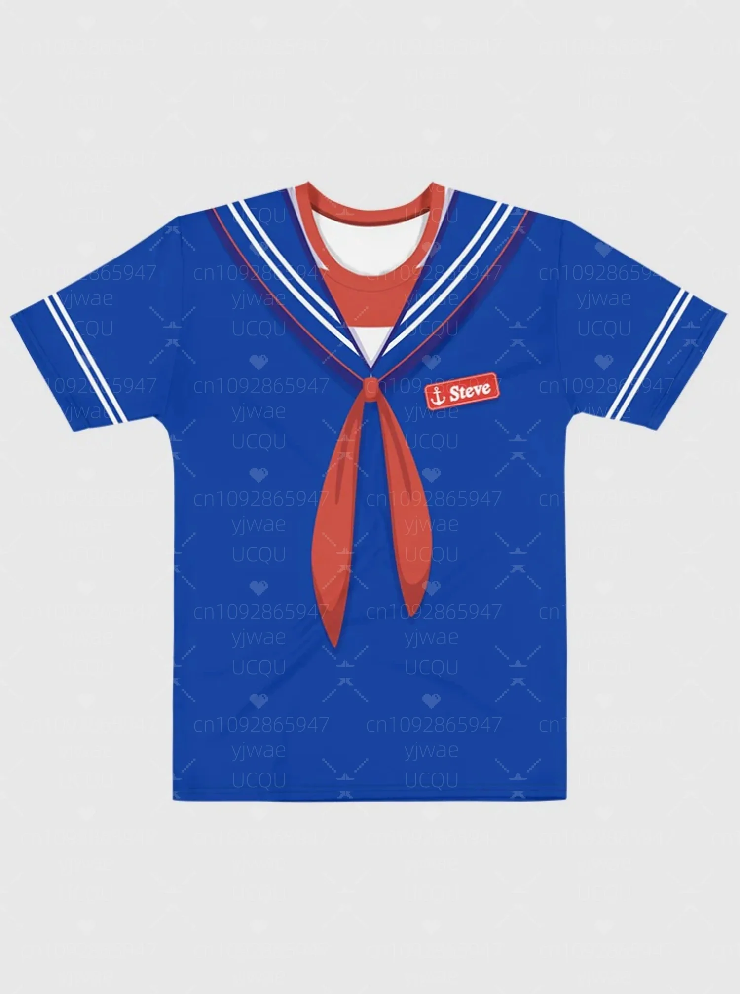 

2025 kids adult cosplay Custome Scoops Ahoy Uniform t-Shirt short sleeve t-shirt For women Kids Adult T-Shirt