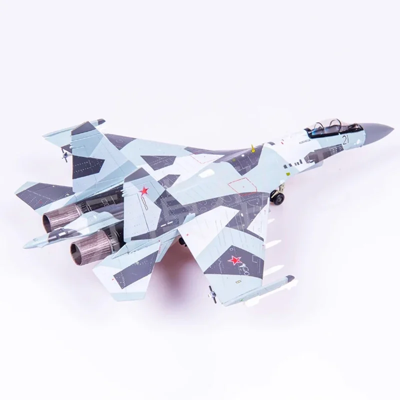 Diecast 1:72 Scale Russian Air Force Su-35 heavy fighter split camouflage Alloy Finished Model Toy Souvenir Gifts For Adult Boy