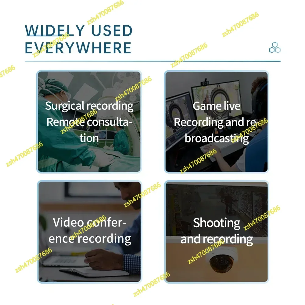 UC3540S مسجل ألعاب Win10 لينكس تدفق التكبير Vmix VJ OBS 4 قناة 1080P 3G SDI بطاقة التقاط الفيديو PCIe صندوق تسجيل