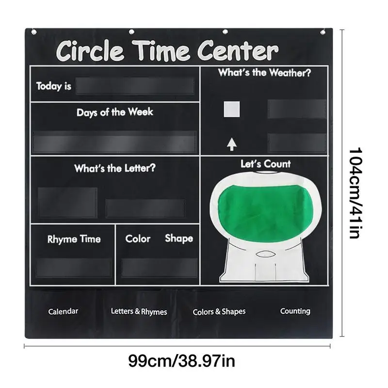 Circle Time Center Circle Learning Time Center Pocket Chart Calendar Number Pocket Chart Wording Rhyme Pictures Pocket Chart