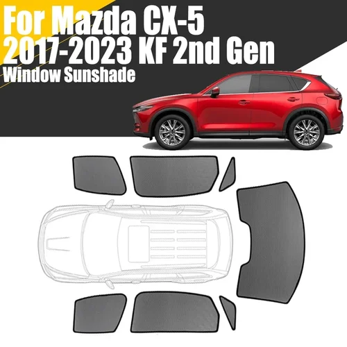 Parasol magnético personalizado para ventana de coche, cortina de malla para Mazda CX-5 KF 2017 - 2023, 2a generación CX5, marco para parabrisas delantero, 2020