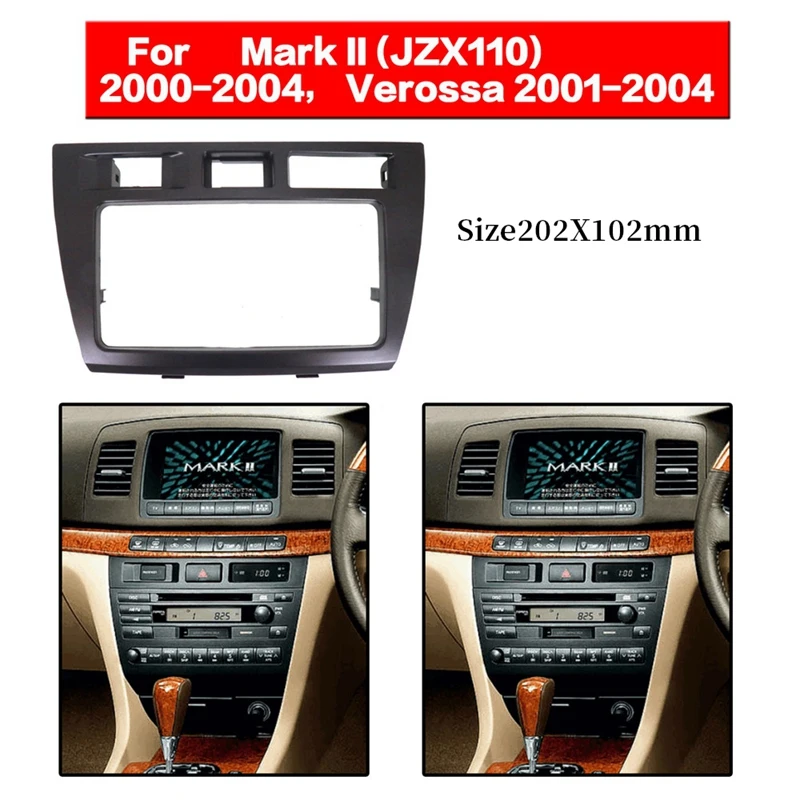 Car Radio Fascia For Toyota Mark Ii Jzx110 Verossa Stereo Dash Kit Installation