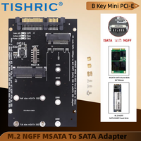 M.2 NGFF MSATA To SATA  Adapter M.2 B Key Mini PCI-E mSATA SSD To 2.5 inch SATA3.0 Adapter Card For SSD/2230/2242/2260/22x80 M2