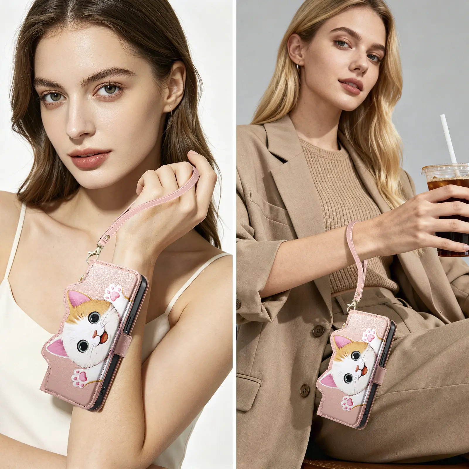 Sevimli Kedi PU Deri Fermuarlı - Flip Leather Case incelemesi ve fiyatı