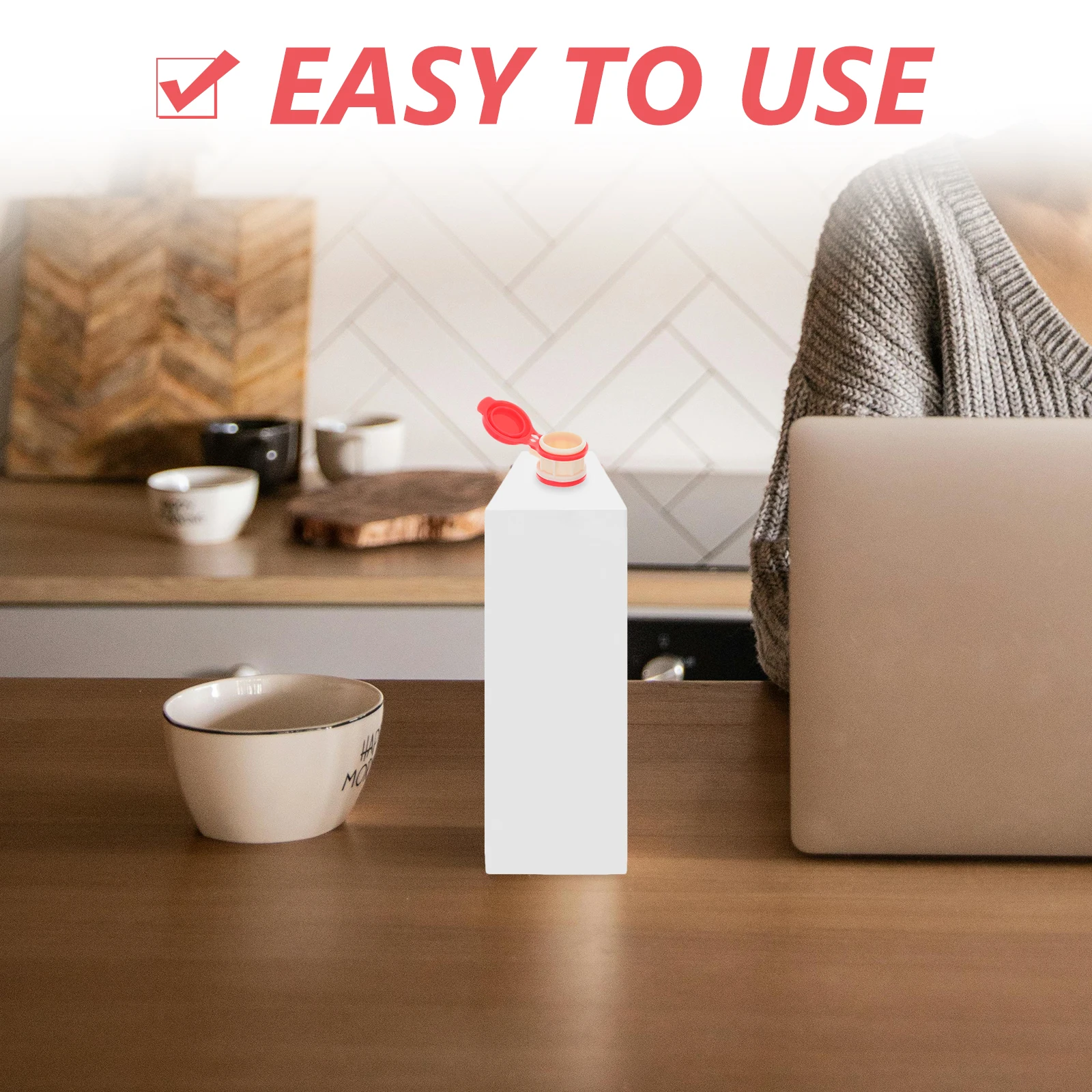 

Box Drinks Lid Milk Beverage Extension Mouth Red Drink Pourer Drinks Diverter ABS Silicone Kitchen Supply