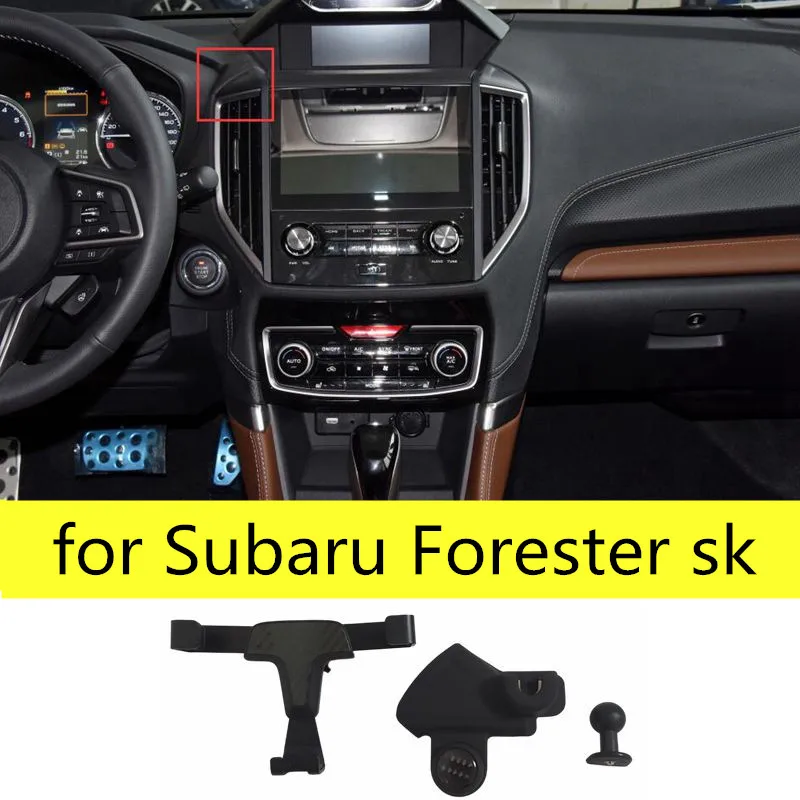 LHD! For Subaru Forester SK 2019 2020 2021 Car Air Vent Mount Adjustable Smartphone Holder Stand Mobile Phone Cradle Accessories