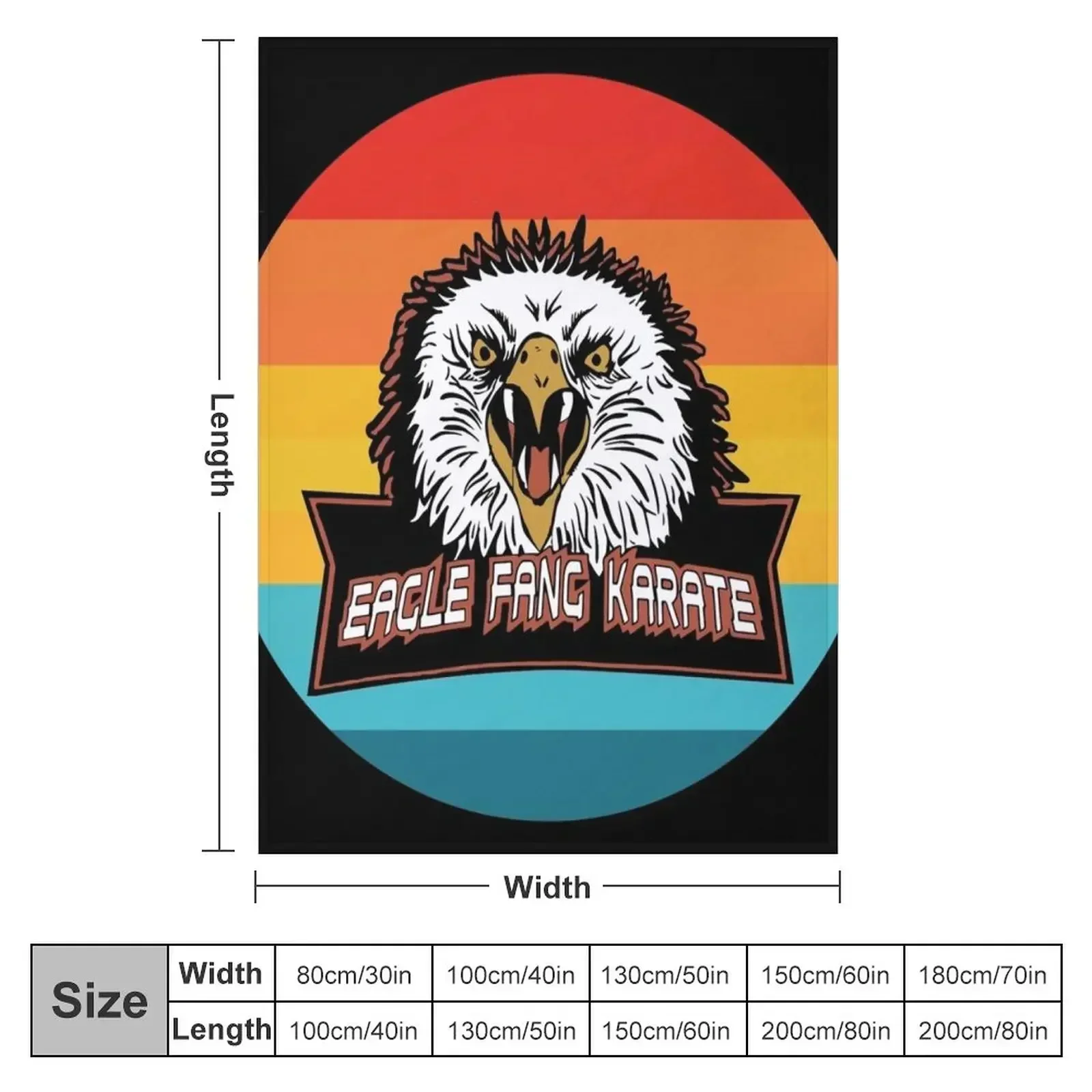 Eagle Fang Karate Classic T-Shirt Throw Blanket couch cozy soft plush fuzzy picnic outdoor blanket