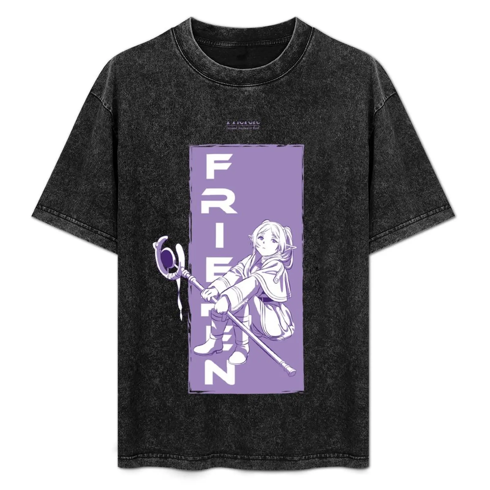 

FRIEREN: BEYOND JOURNEYS END:FRIEREN PURPLE T-Shirt quick-drying plus size clothes anime figures Clothing men clothings