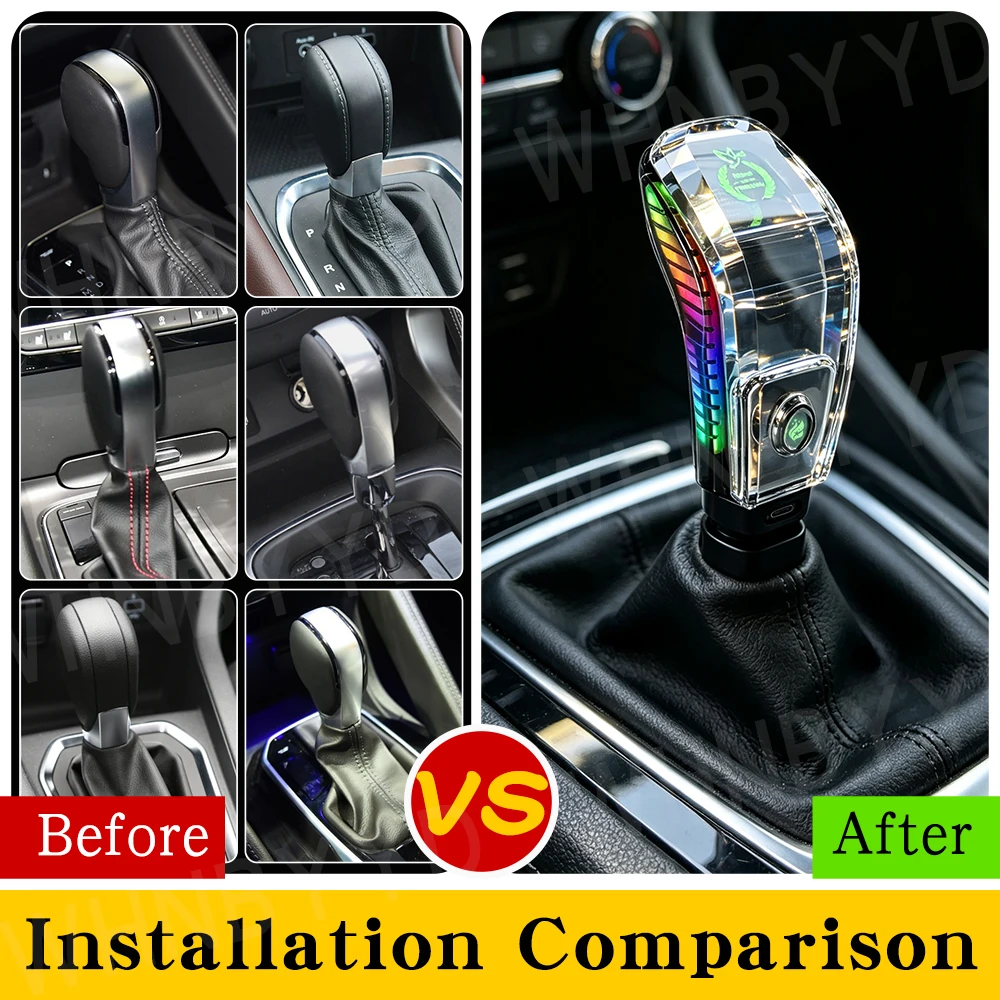 LED Crystal Gear Shift Knob Automatic for Opel Insignia Astra Zafira Tourer For Buick Regal Excelle GT XT GL8 Renault Koleos