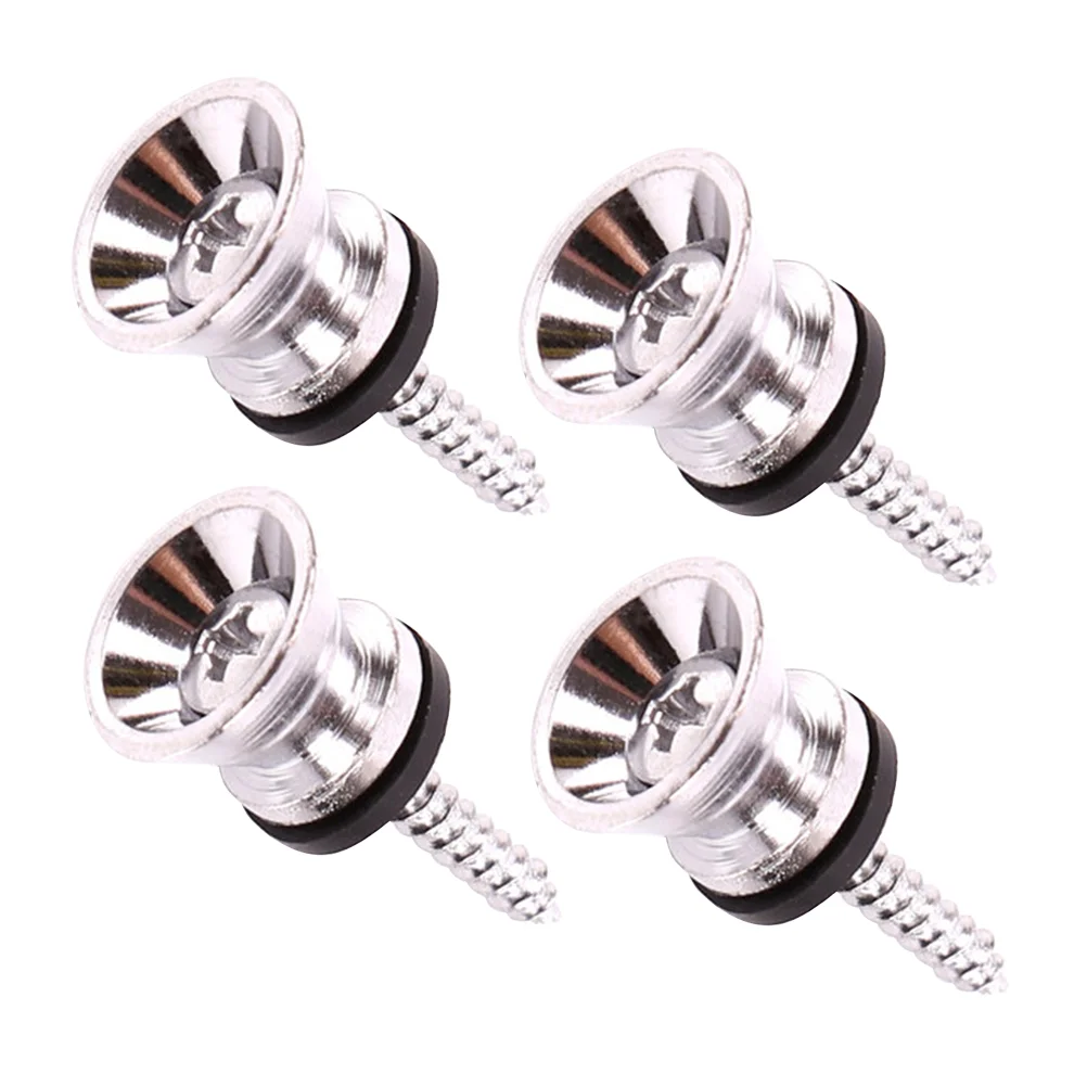 

6 Pcs Guitar Belt Hook Screw Bolt Accessories Electric Folk Music Buckle Wooden Acoustic Fixator Attachment