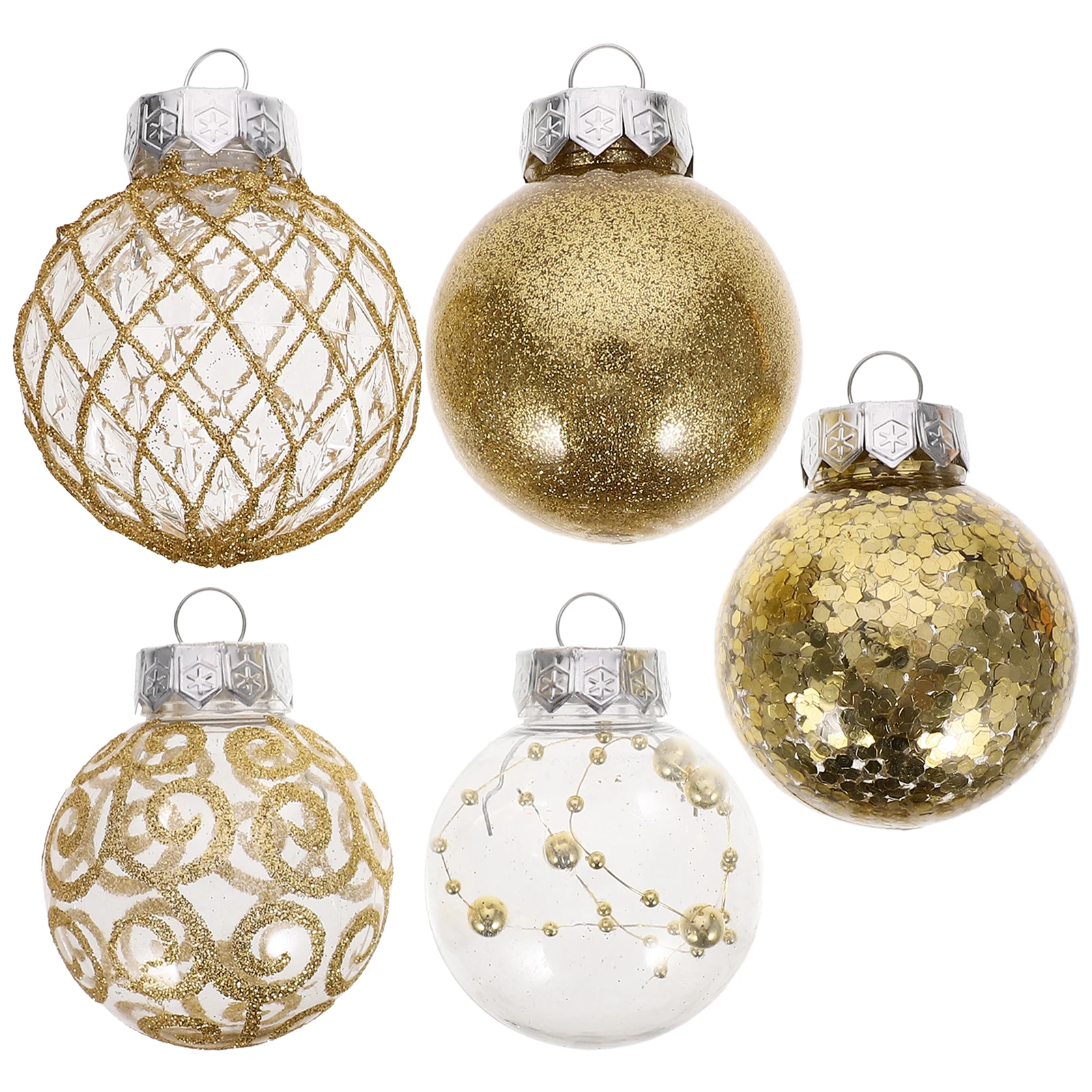 

30 Pcs Christmas Balls Decoration for Tree Hanging naments Plastic Props Xmas Adornment Christmas Tree Hanging Ball Home Festive