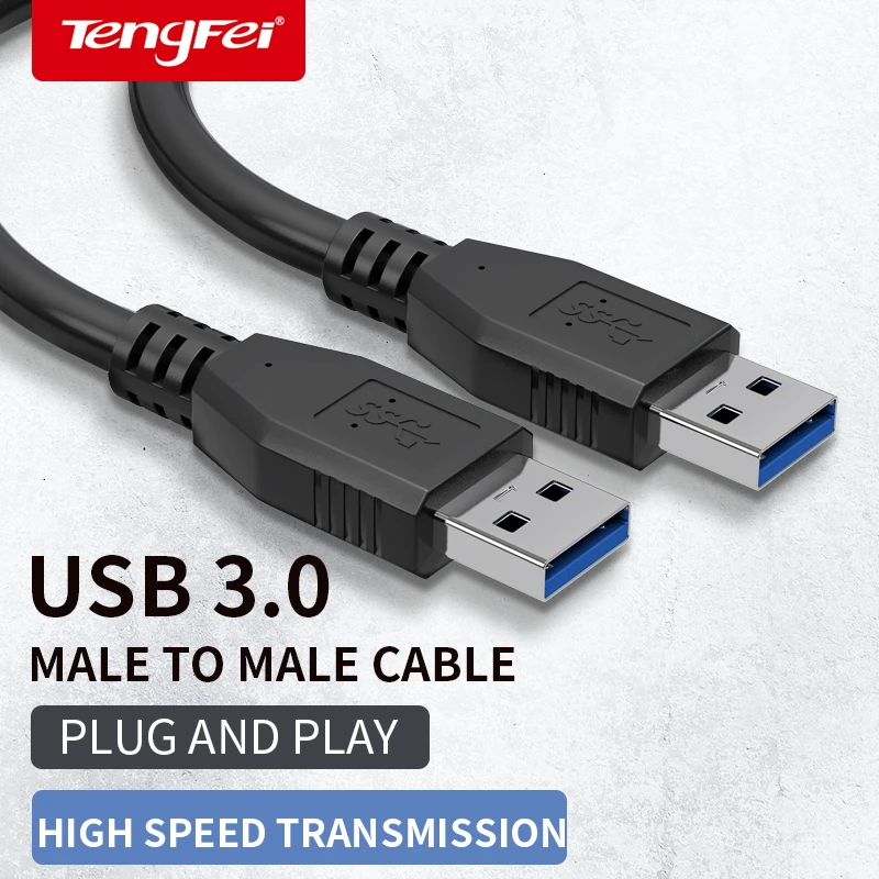 USB 3.0 cable Super Speed USB 3.0 A Male to Male USB Extension Cable for Radiator Hard Disk USB 3.0 Data Cable Extender 0.3m -5m