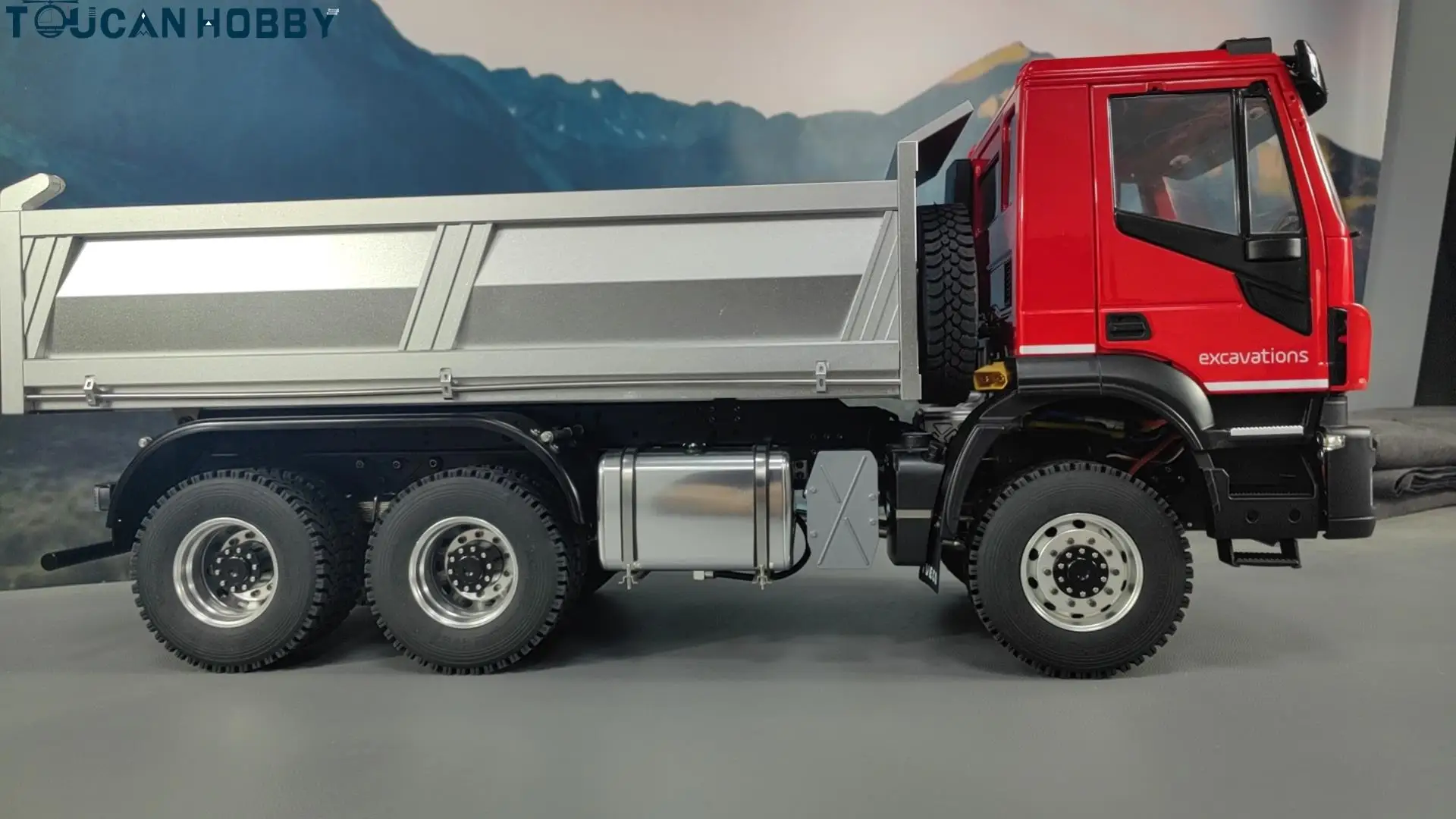 Zabawki Metal 6X6 1/14 RC Wywrotki hydrauliczne Zdalnie wywrotki Wywrotka Radio samochodowe Gotowe modele pojazdów Światło Dźwięk Prezenty dla