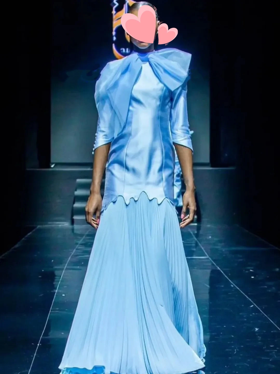 

Oisslec Prom Dress Elegant Vintage Sweet Blue Mermaid Bow Chiffon Customized Formal Occasion Prom Dress Evening Party Gowns