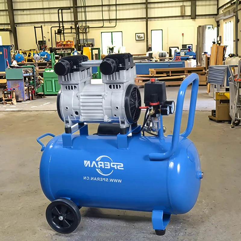 

Компрессор De Aire Silencioso 50 литров 2 л.с. 1,5 кВт Электрические безмасляные компрессоры Безмасляный бесшумный воздушный компрессор