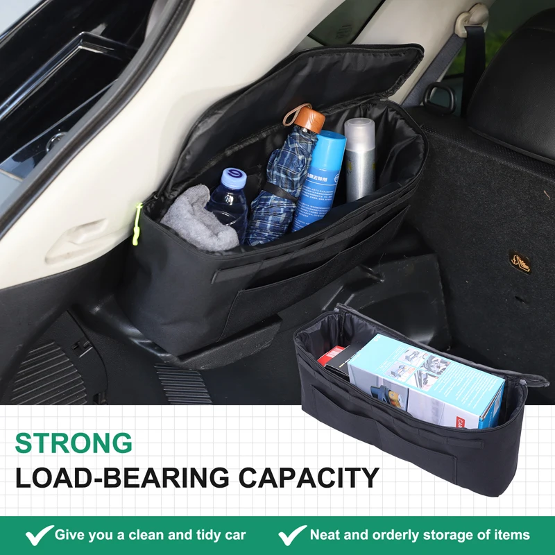 

For 2014-2022 Nissan X-Trail Rogue Car Rear Trunk Side Cargo Storage Bag Luggage Organizer Pocket Interior Accessories