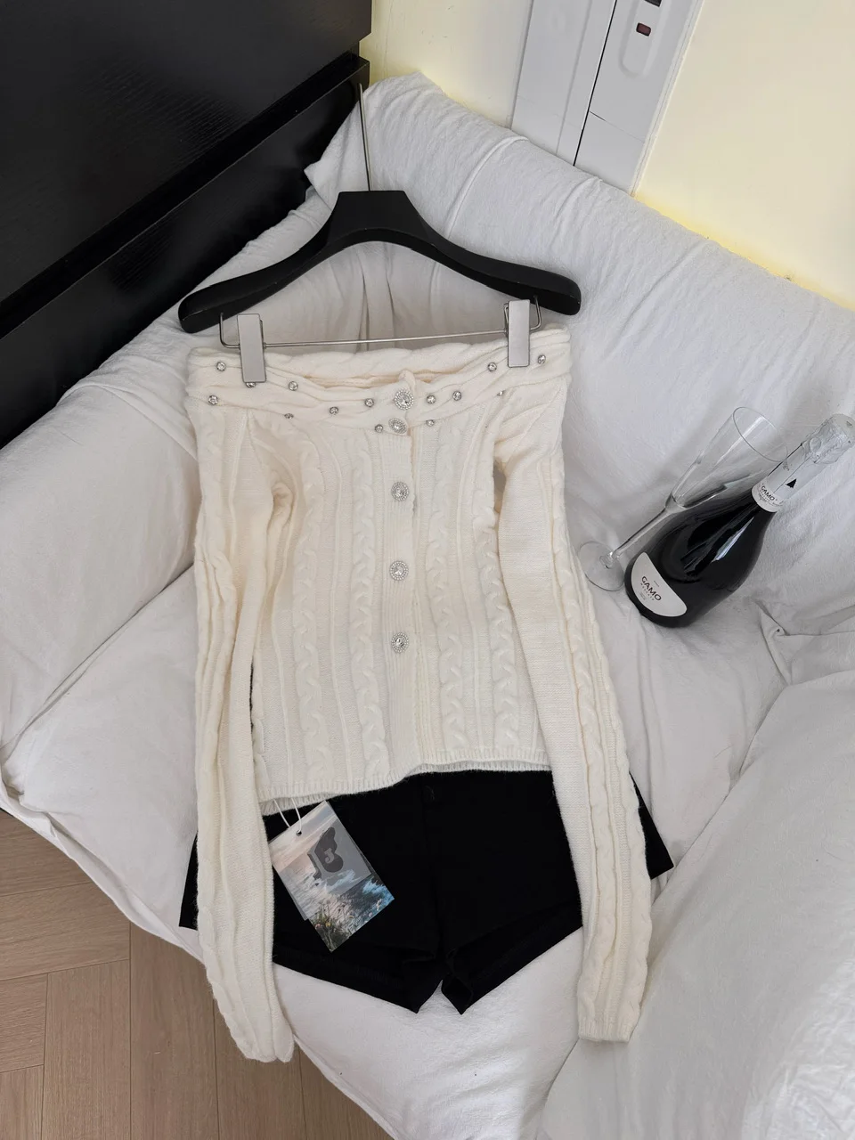 ฤดูใบไม้ร่วงฤดูใบไม้ผลิสไตล์เกาหลีถักเสื้อคาร์ดิแกนแขนยาวที่ไม่ซ้ำใครสวยงามย้อนยุคแฟชั่นผู้หญิงเสื้อสเวตเตอร์คุณภาพระดับพรีเมียมท็อป F566