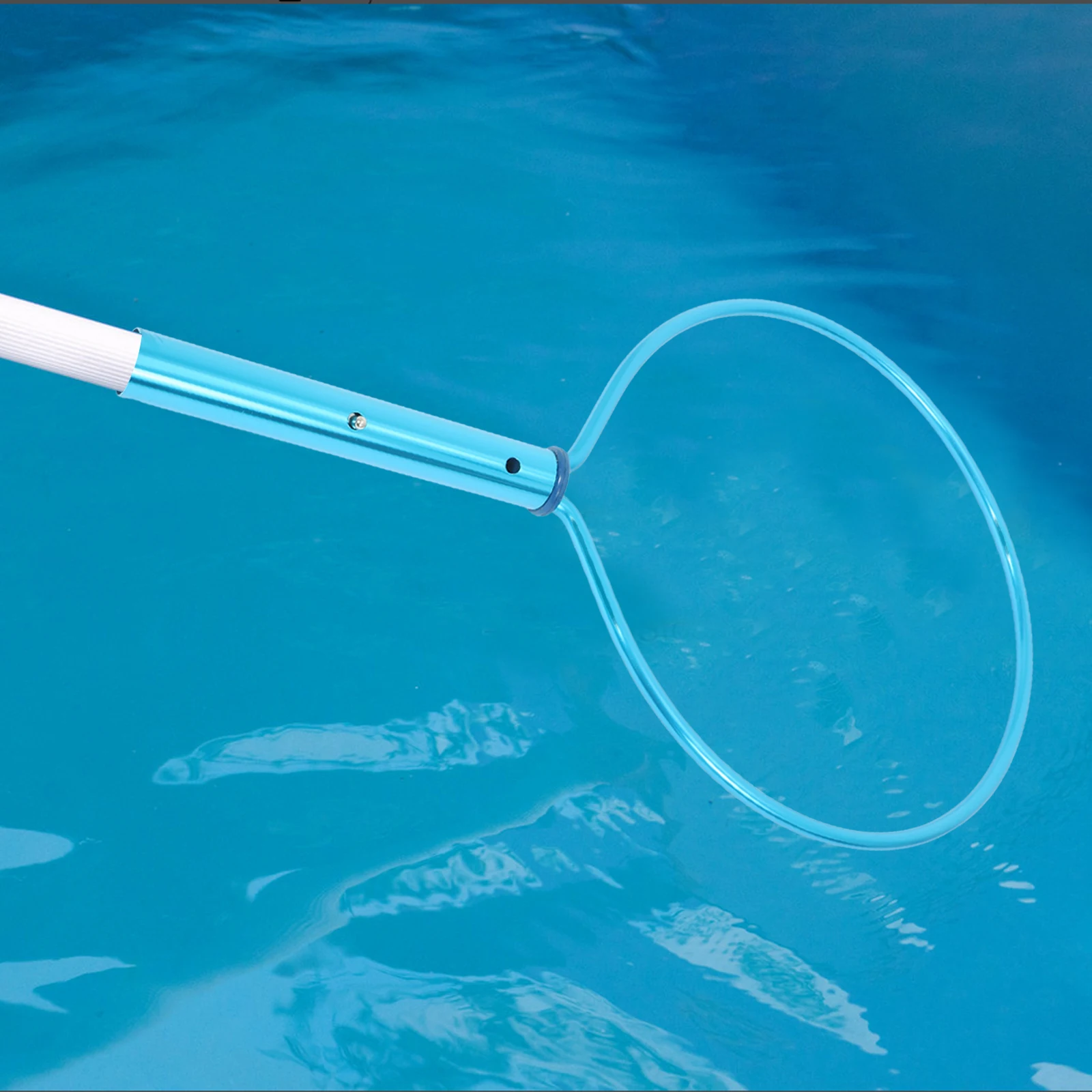 

Aluminum Lifesaving Hook Blue Pool Accessories Telescopic Pole Adjustable Length Emergency Rescue Swimming Tool Pool Safety Hook