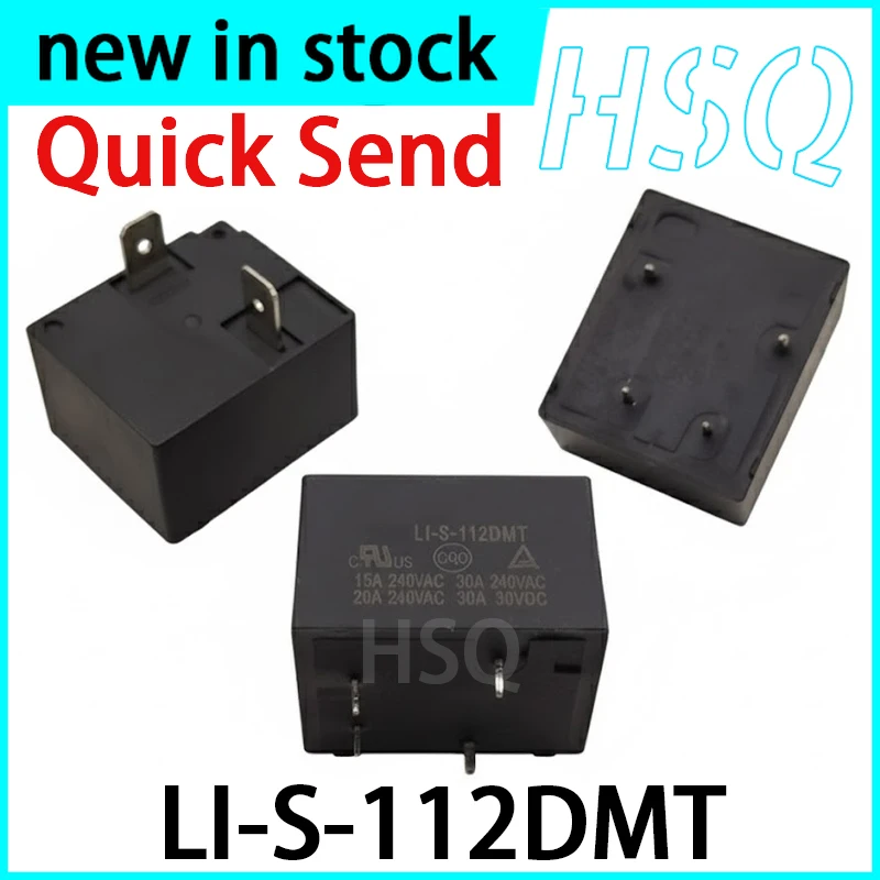 5PCS New LI-S-112DMT 4-pin 2-pin 30A 12V Air Conditioning Relay