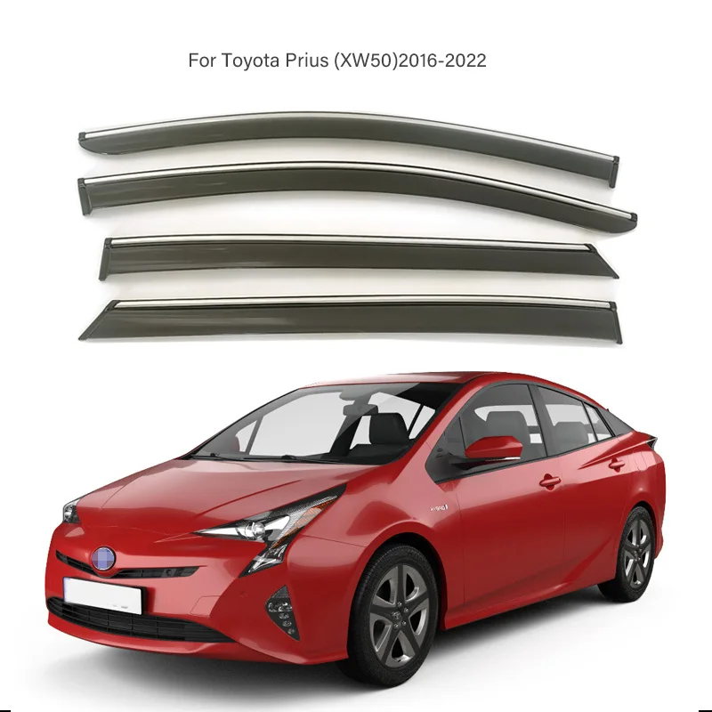 

For Toyota Prius 2016-2022 XW50 Door Window Visor Weather Deflector Rain Guards